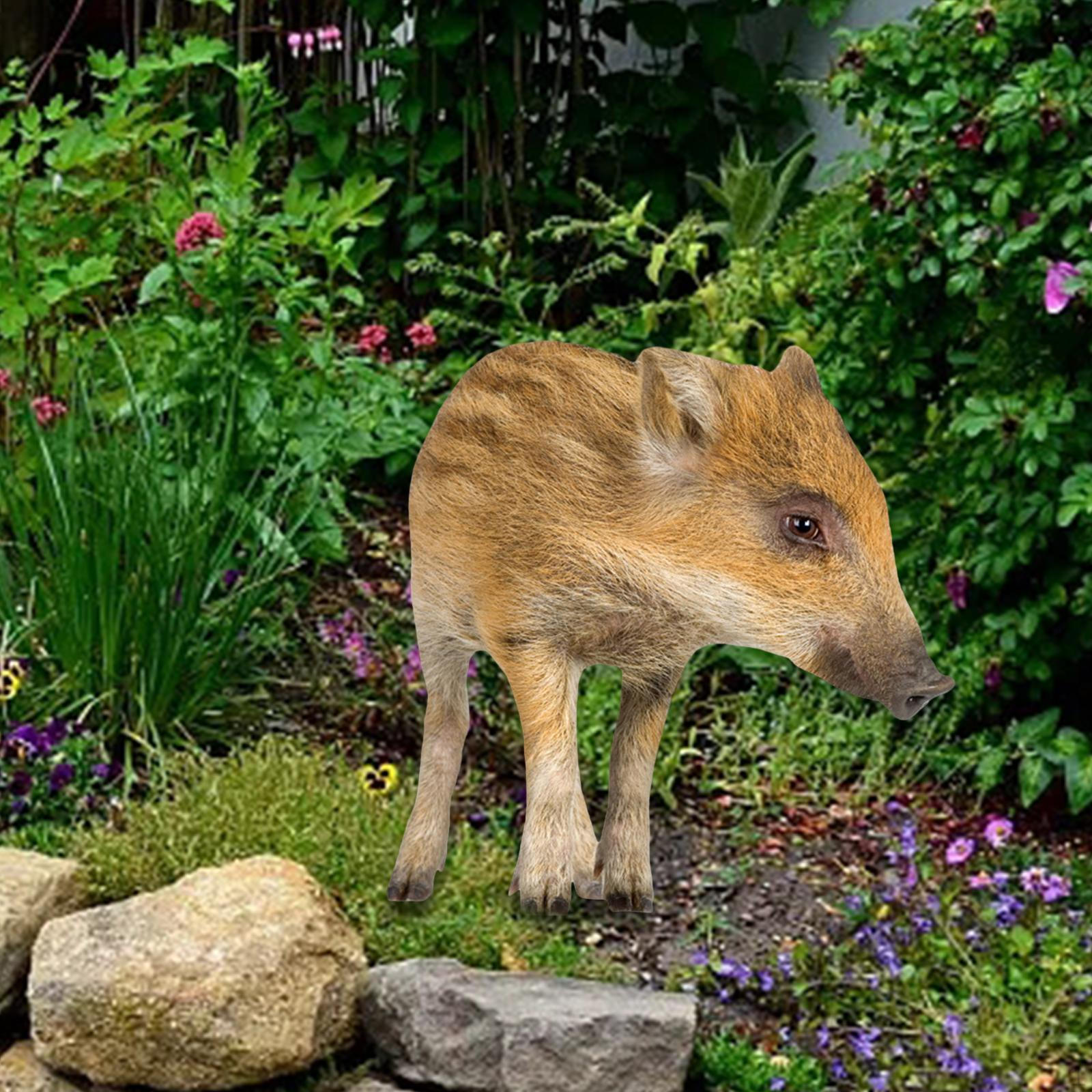 

Акриловый кол Реалистичная скульптура Свинья Знак Подарочные украшения Напольное украшение Статуя животного Колья B