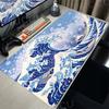 Große Gamer-Mausmatten Gaming-Mauspad Great Wave Muster Gamer-Computer-Mauspad Büro-Zubehör Tischteppich Kostenloser Versand