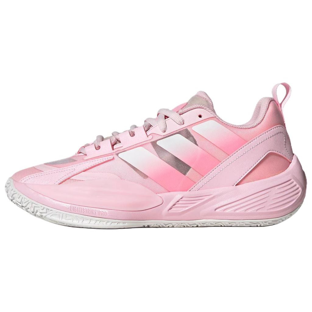 Adidas Xenoburst Všestranné Pohodlné Prodyšné Odpružené Basketbalové Boty s Nízkým Svrškem Unisex Tenisky Růžové JR4376