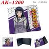 Naruto Shippuden Geldbörse PU-Leder Bi-Fold Druckknopf Anime Kartenhalter Kurze Geldbörse 1 Stück