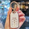 4 Buttons Plating Tpu Car Remote Key Fob Cover Case For Honda Accord Ex Exl Civic Crv Hrv Pilot Ridgeline - Pocketor