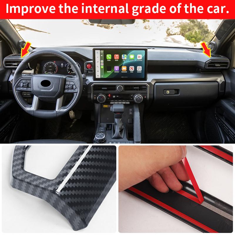 For Toyota 4Runner Tacoma 2024 2025 2026 Dashboard Air Outlet Frame Trim Modification Accessories