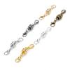 10pcs Copper Magnetic Clasps With Lobster Clasps Connectors For Jewelry Making DIY Necklaces Bracelets Clasp Hooks Accessories