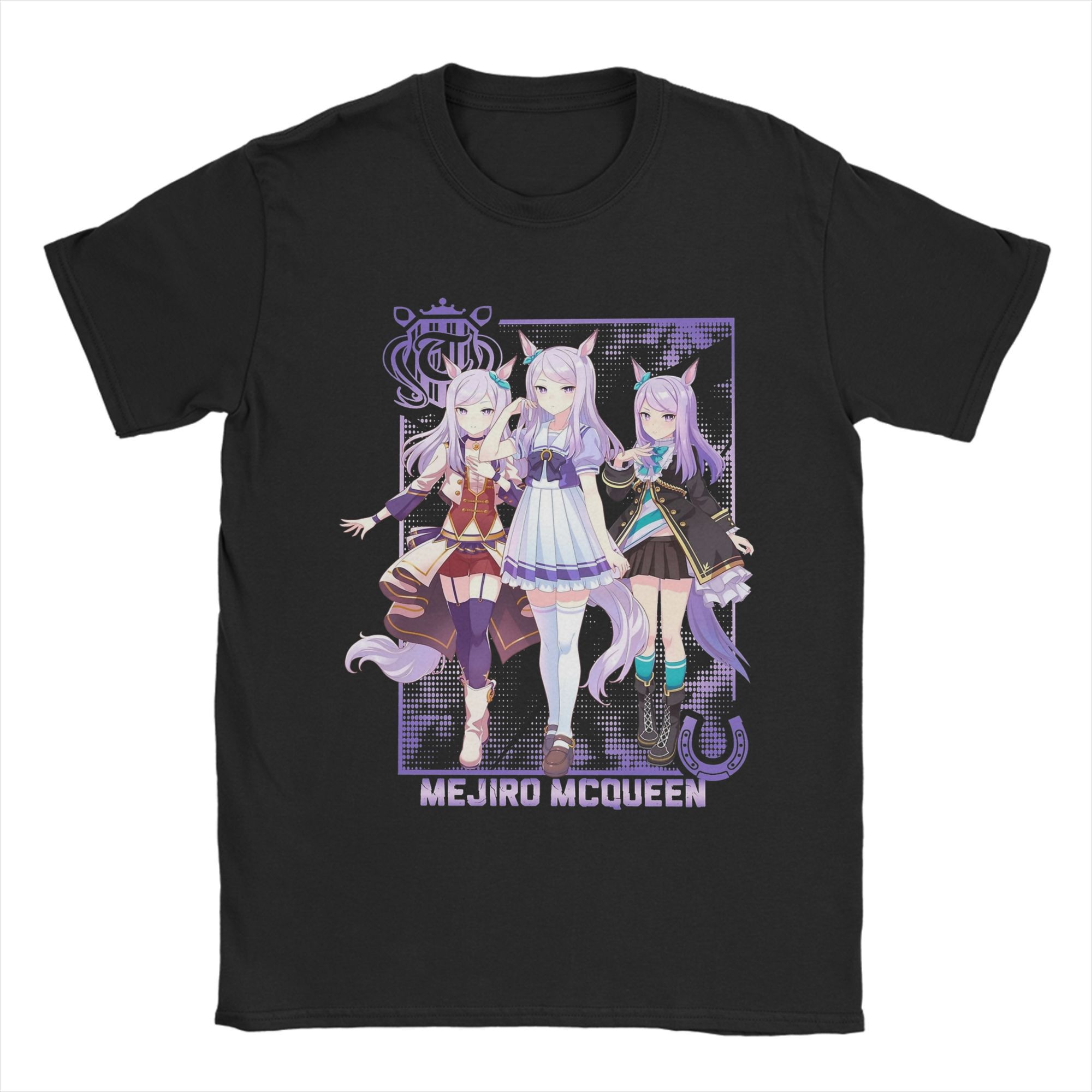 

Men Oguri Cap Uma Musume Anime T Shirt Pure Cotton Clothes Vintage Short Sleeve Crewneck Tee Shirt Summer T-Shirts 4XL