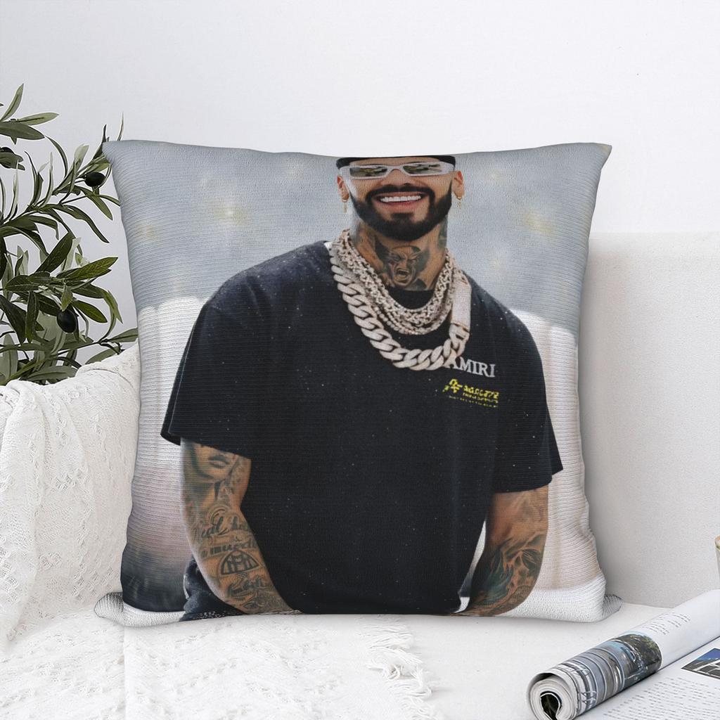 Anuel AA  Rapper Singer Pillow Covers Merchandise Soft Cushion Cover Decoration  Pillow Case Cover Sofa Multi Size