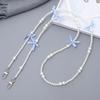 Yi Lian Acrylic Beaded Phone Chain: Pearl Crossbody Strap Charm for Women