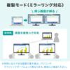 SANWA SUPPLY USB Type C To HDMI Adapter (2 Ports/4K Compatible) AD-ALCMST2HD2