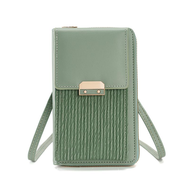 Trendy and Simple Crossbody Bag, Korean-style Lockable Small Square Wallet, Ladies' Single-shoulder Bag