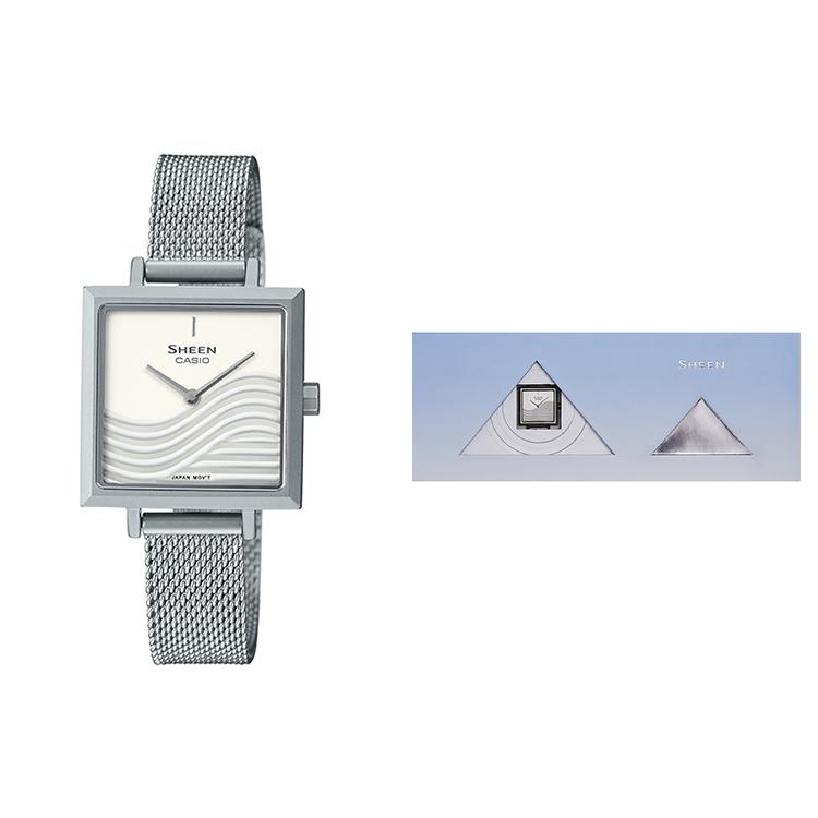 CASIO Women s SHEEN White Watch SHE-C121M-7AUPFKD
