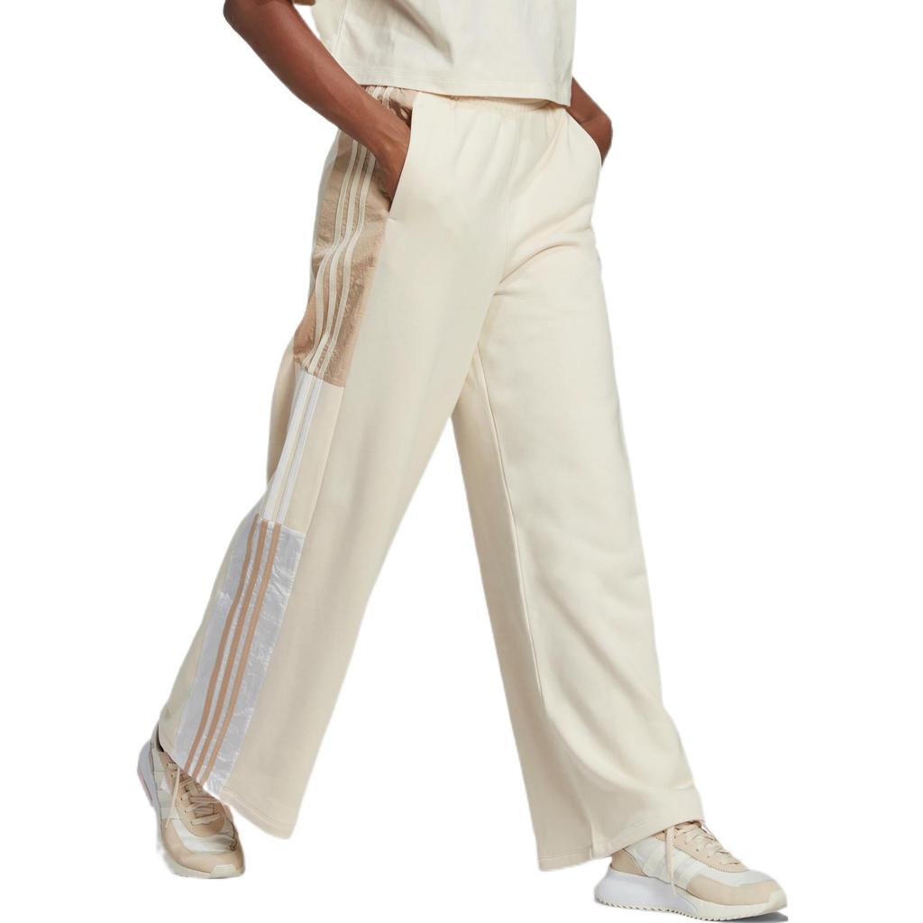 Adidas Originals Classic Three Stripes Wide Leg Sports Pants Women Bottoms White HM1706