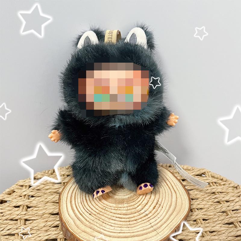 Cute Rabbit Plush Doll Vinyl Keychain Pendant