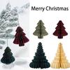 Folding Desktop Small Christmas Trees DIY Christmas Tree Pendant Christmas Tree Ornaments