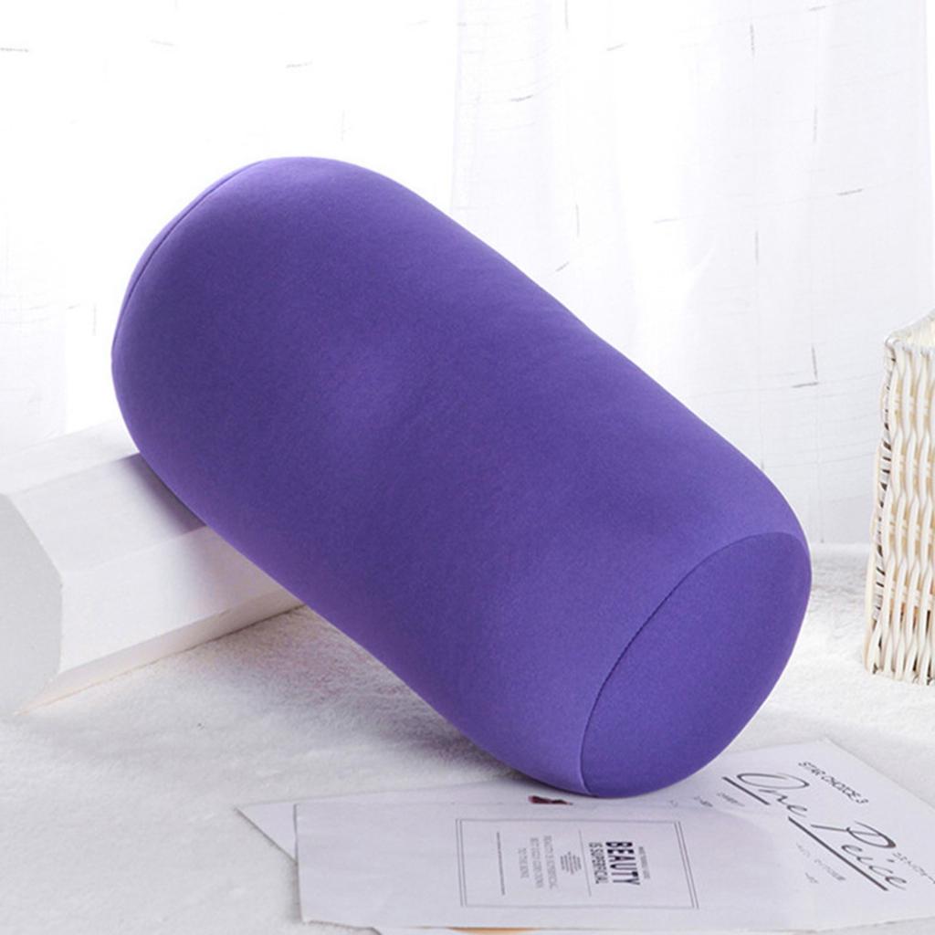 30cmx16cm sylindrisk pute Micro Mini Microbead Ryggpute Rullputehode Praktisk reisepute Sengdekorasjon