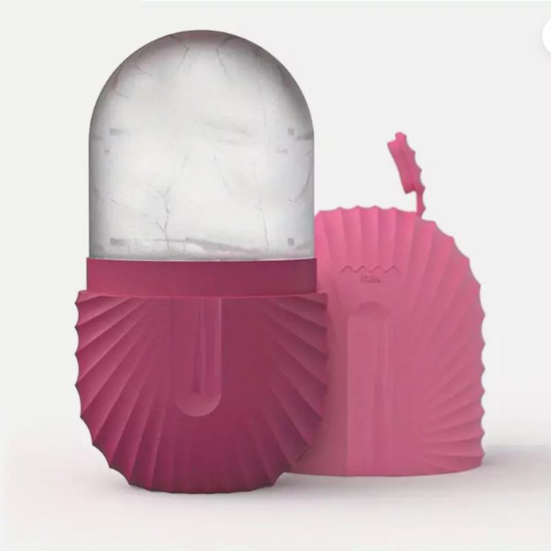 

Ice Cube Silicone Massagerface Ice Roller Moldreusable Facial Care Tool Beauty рожевий червоний колір