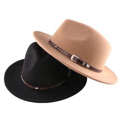 Hot Sale  Autumn And Winter Pure Wool Hat Men'S Jazz Hat British Original Style Retro Top Hat Trendy Top Hat