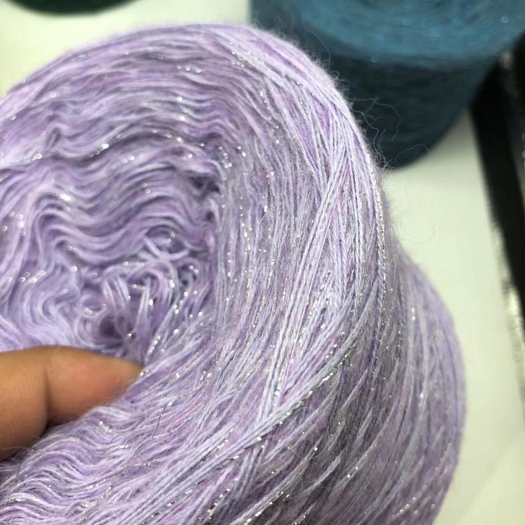 Ultra Soft Cashmere Silk Mohair Hand Knitting Yarn Material Kit Premium Spun Yarn Hand Mixed Twist True Silk  Hair