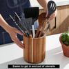 Wooden Kitchen Utensil Holder 16.5cm Large Fork Organizer Tableware Storage Shelf  Spoons Organizer
