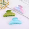 Korean Style Starry Sky Acrylic Hair Claw for Women, Glitter Candy Color Clip Ornament.