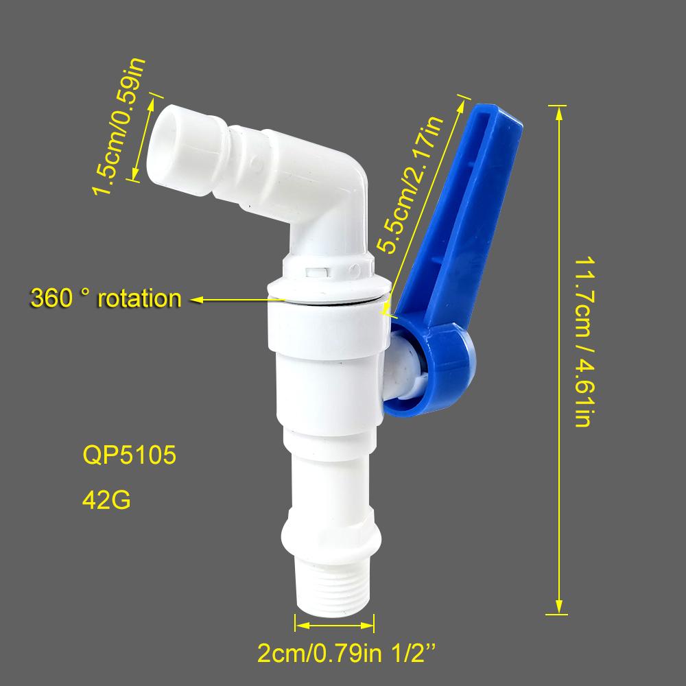 IBC S60*6 water tank 1/2'' adapter 360 ° rotary faucet water outlet device kit Garden irrigation faucet Garden water pipe joint