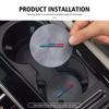 2pcs Suede Car Coaster Water Cup Drink Holder Anti-Slip Pad For BMW X1 X3 X4 X5 X7 G20 G38 F20 F39 F48 E46 E60 E36 E39