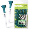 Rubber Head Long Simple Pack of for Intermediate To Advanced Easy To Durable Golf Tees Tees, 83mm, 15, Players, Place, (Pro Viridian)