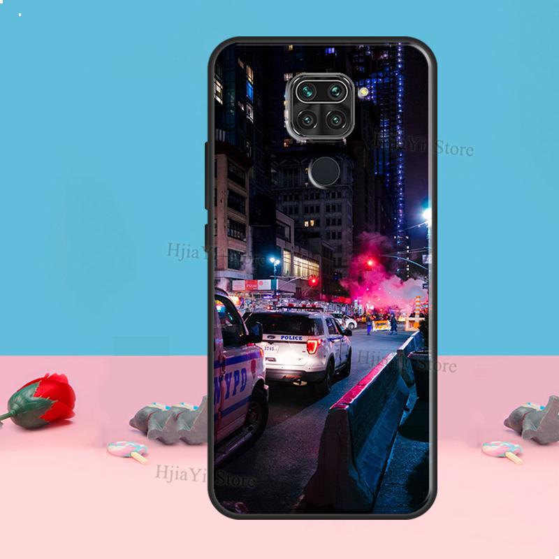 Police Car Case For Redmi Note 8 9 10 11 12 Pro Plus 10S 11S 12S Cover For Redmi 9C 10A 10C 12C Coque
