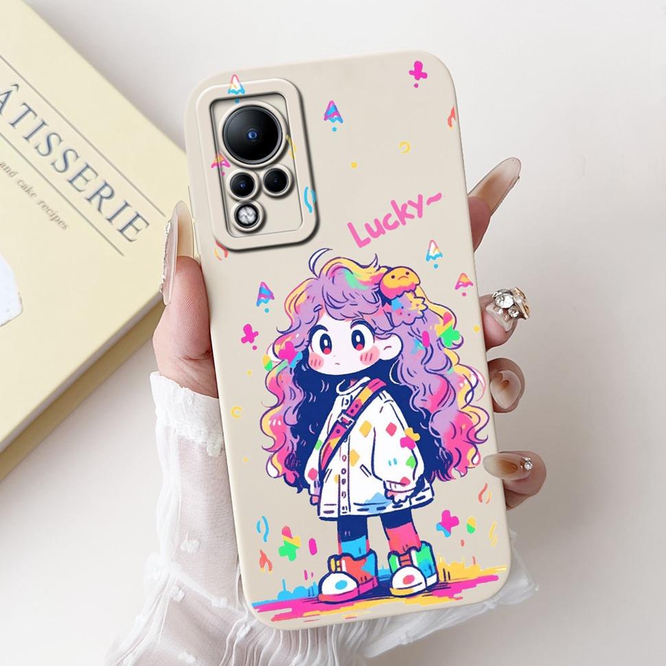 For Infinix Note 11 Case Lovely Cartoon Animal ShockProof Back Cover For Infinix Note 11 Note11 Fundas X663 X663B Phone Shell