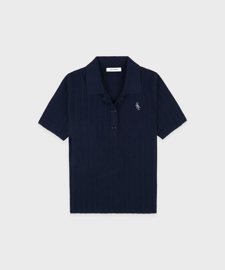 SPORTY&RICH Src Rib Polo R255Aw2010