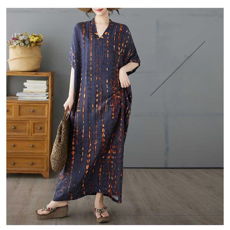 Medium Length Dress for Women's Summer Casual Drape Dress