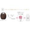 Green House Desktop USB Ultrasonic Egg Dark Humidifier, Shape, Ebony, GH-UMSEH-DE