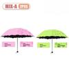 1/2PCS Portable Water Flowering Umbrella Manual Open UV Protection Sun Rain Dual Use Parasol Black Coating Creative Design