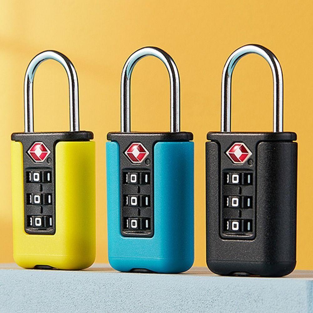 Cadenas à Combinaison TSA 3 Chiffres Pour Valise - Noir - Approuvé Sécurité Aéroport - ABS