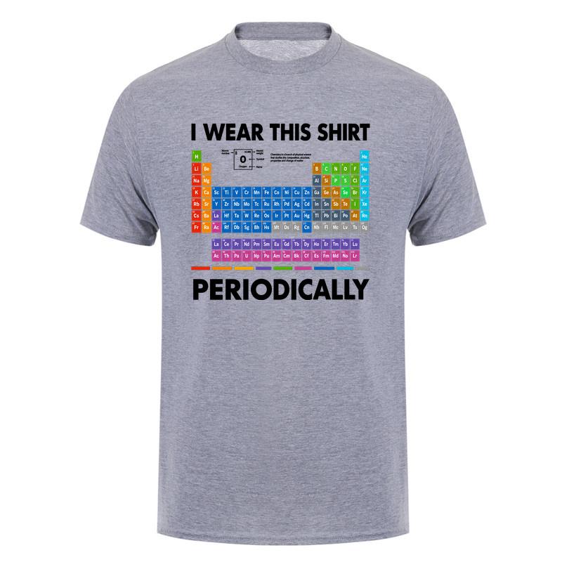 I Wear This Shirt Periodically Tshirt Funny Periodic Table Chemistry Teacher Science Nerd T Shirt Da277