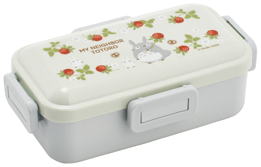 

Skater Bento Single Made in Dishwasher and Microwave Ghibli Totoro Raspberry Box, 530ml, Tier, Japan, Leak-Resistant, 4-Point Lock, Safe, Design,