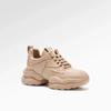 Platform Leather Dad Shoes Women's 24 New Heightening Versatile White Casual Sports Shoes