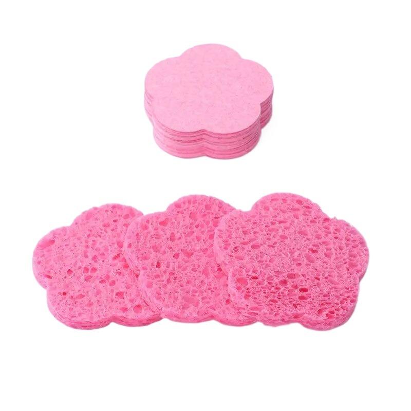 50/20/10/5PCS Facial Cleaning Sponge Pad Reusable Compression Water Absorption Soft Exfoliating Facial Mask SPA Makeup Remover