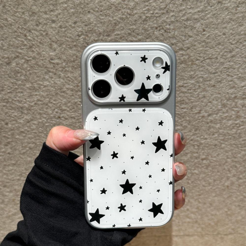 Minimalist Star iPhone 17 Case Stylish Solid Color Protective Cover for iPhone 17 Pro Anti Drop Full Coverage Trendy Design