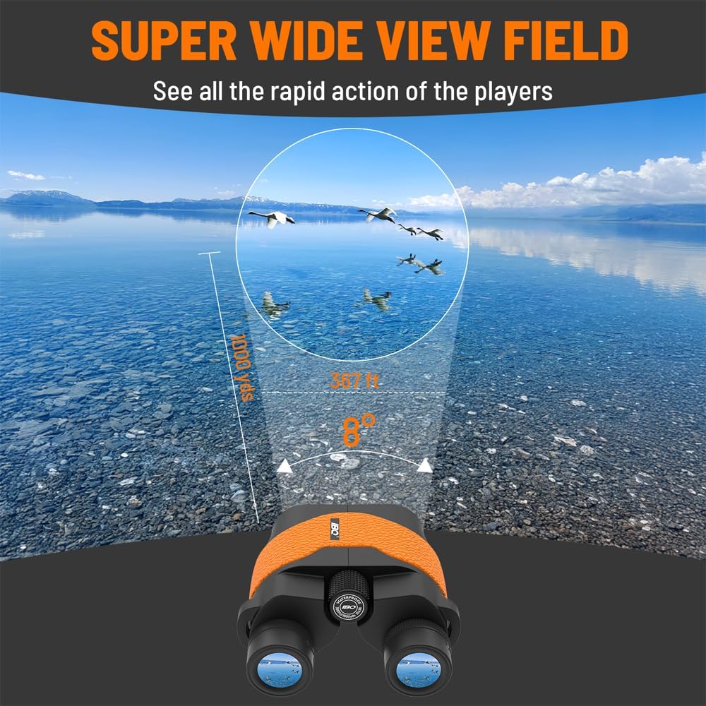 15X36 Compact Binoculars for Kids, for Adults, BAK4 Prism FMC Lens, IPX7 Waterproof Binoculars for Bird Watching, Outdoor Sport, Hunting, Theater and