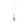 ESTELLE December Birthstone Tanzanite Necklace in 10K White Gold with Drop Motif, 0452-0098-0011-0000