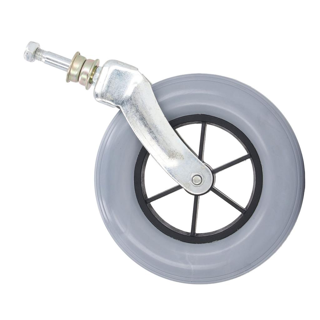 Wheelchair Wheel Grey 8 Inch Thickened Univrsal Solid PU Wheelchair Caster Replacement