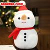 23/40cm Soft Plush Christmas Toy Santa Claus Reindeer Snowman Stuffed Doll Cute Gift for Girls Holiday Party Home Decoration