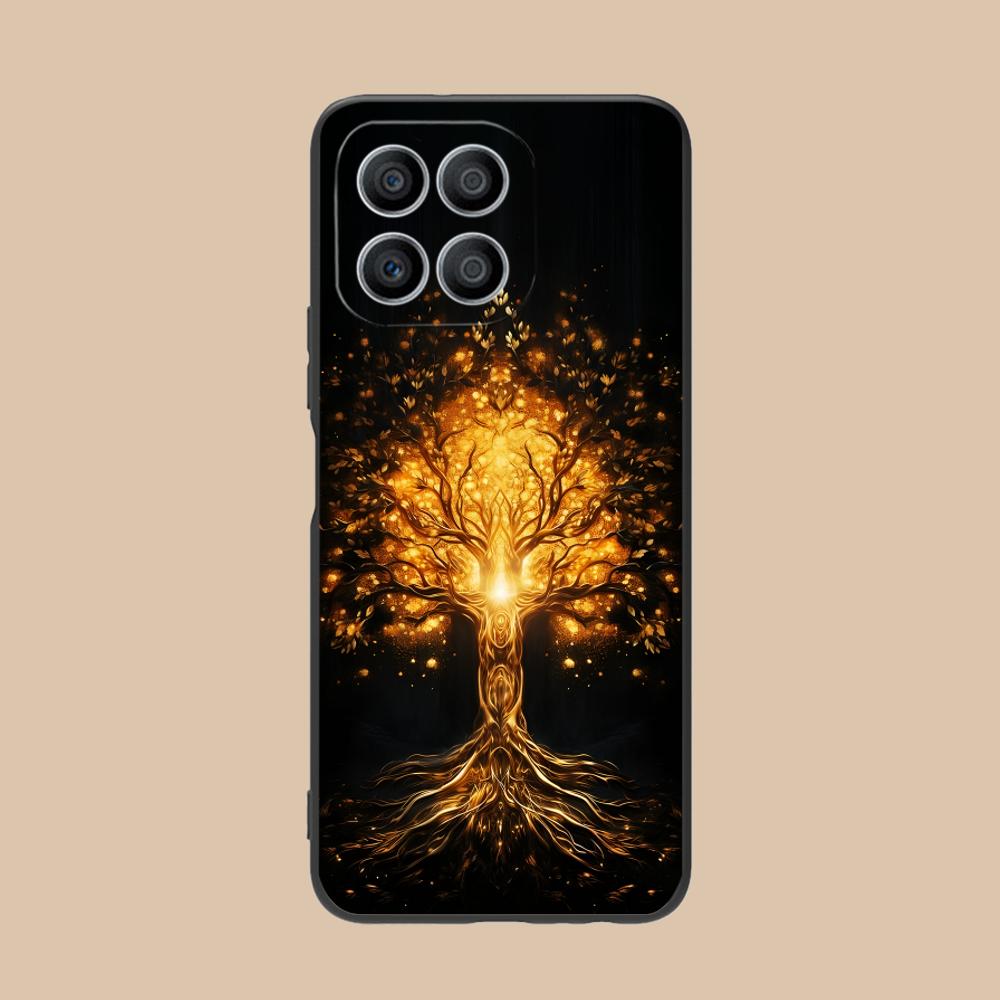 World Life Tree Mobile Phone Case for Honor 90 80 70 60 50 30 20 10 9 8 7 Pro S SE Lite 5G Colorful Printing Cover Cover Luxury