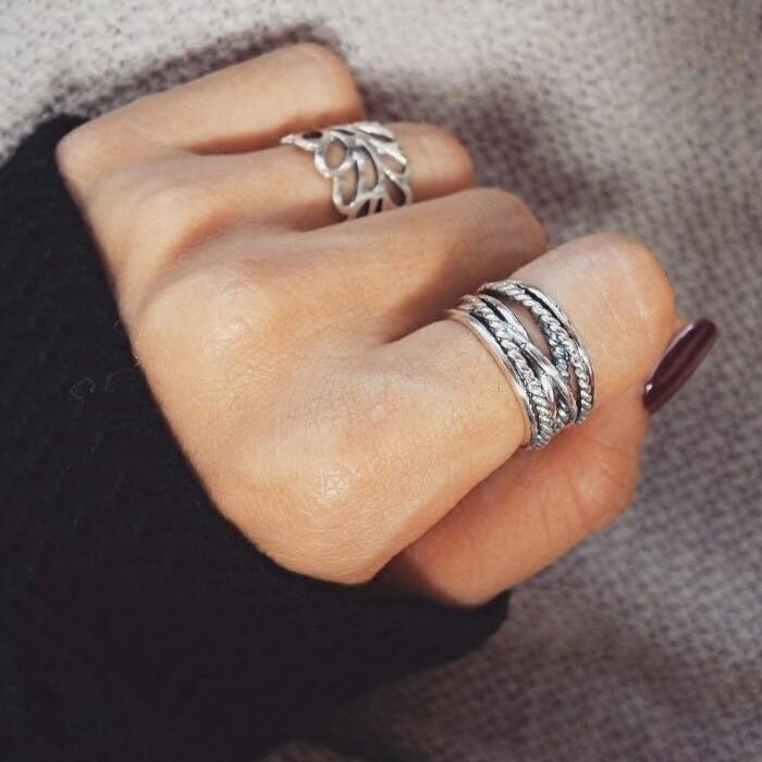 Stunning S925 Silver Vintage Thai Style Adjustable Ring Ideal Birthday Gift For Her
