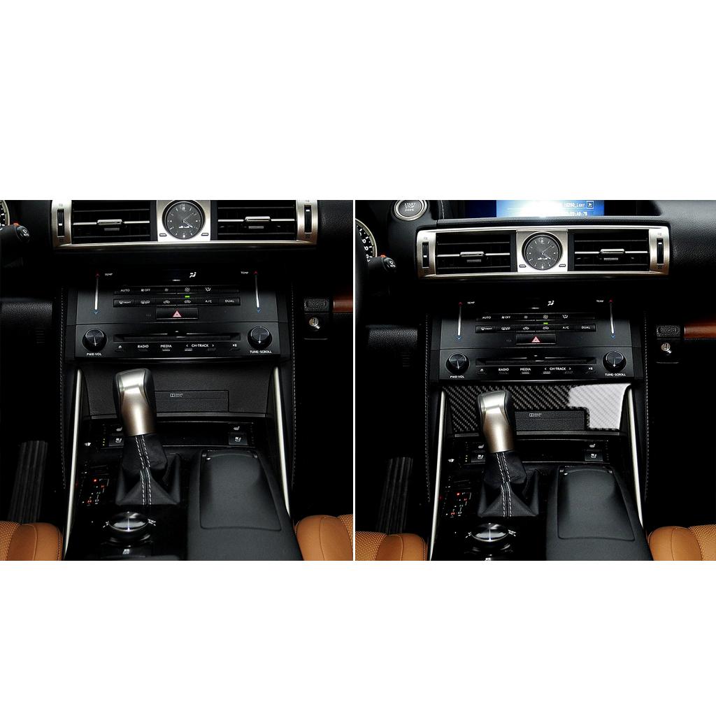 Für Lexus IS250 2013- Carbon Fiber Center Dashboard Panel Unter Trim Abdeckung Auto Innen Dekoration Zubehör