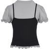adidas Originals Slim Fit Round Neck Short Sleeve Puff Sleeve T-Shirt Women Tops KY3299