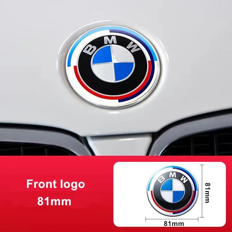 

Емблема на капот для логотипу 50-річчя BMW 81мм+Задній значок 74мм+Ковпачок маточини колеса 68мм+Наклейка на кермо 56мм 46мм
