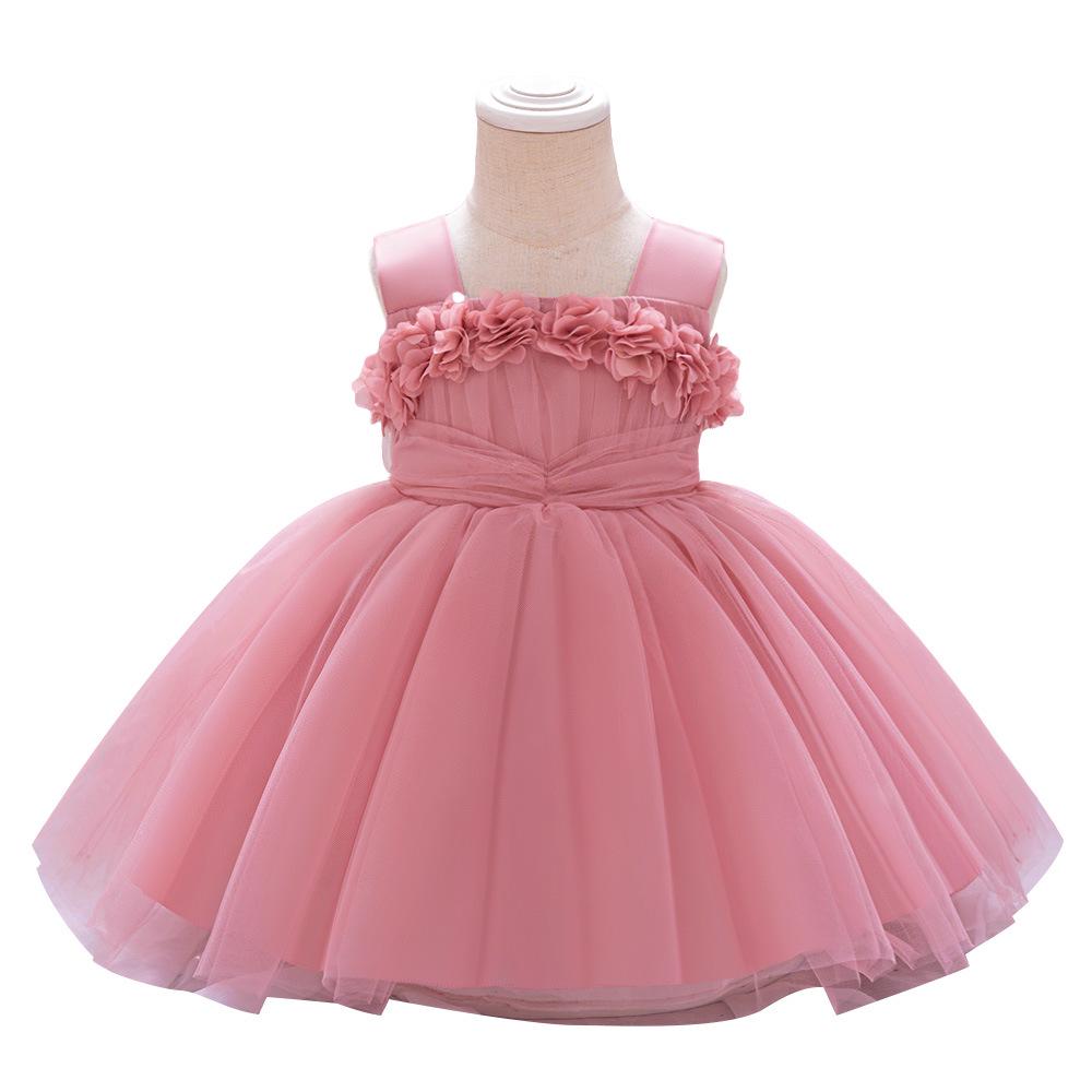 

Пышное платье принцессы для девочек 2024 года — наряд на первый день рождения и свадьбу 100cm