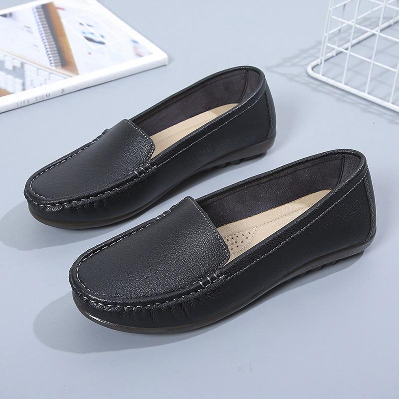 Nurse Shoes Women's Spring and Autumn Lazy Flat-bottomed Single Shoes Mother Shoes Soft-soled Maternity Shoes