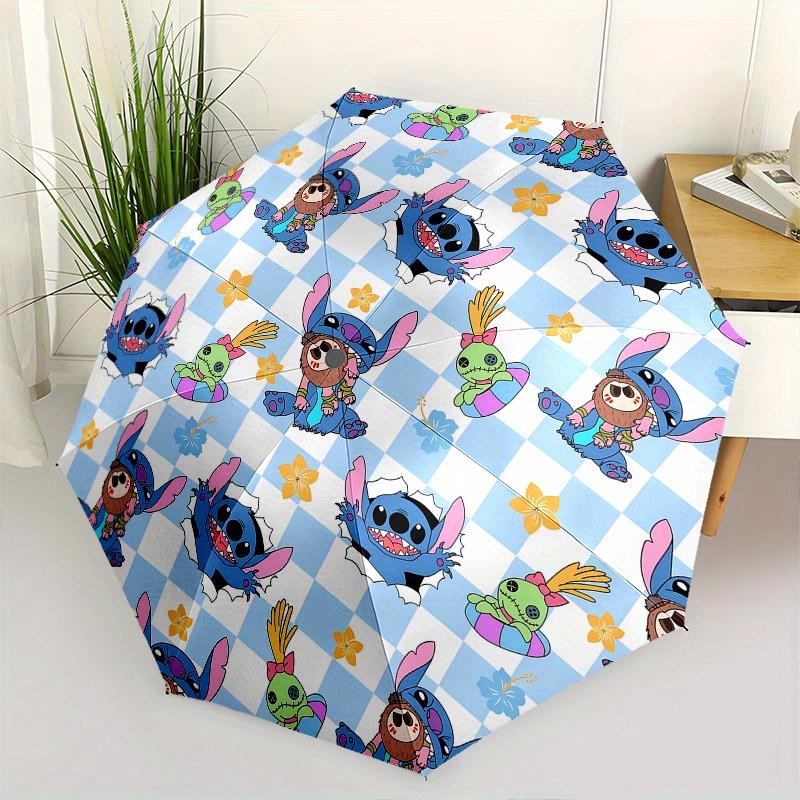 

Stitch, Lilo Automatic Opening and Closing Umbrella, Compact Travel Umbrella, Lightweight and Portable, Suitable for Beach Commuting Busines