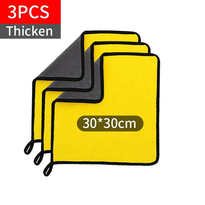 Ręcznik z mikrofibry do mycia samochodu, ściereczka do polerowania, szybkoschnąca ściereczka do czyszczenia domowego, ściereczka 30x30/40/60/65CM